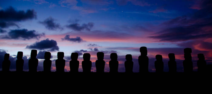 Ahu Tongariki at Sunrise Easter Island