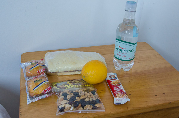 Getting the refugio meal service at Parque Nacional Torres del Paine, Chile