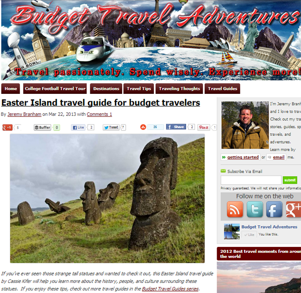 Easter Island travel guide for budget travels