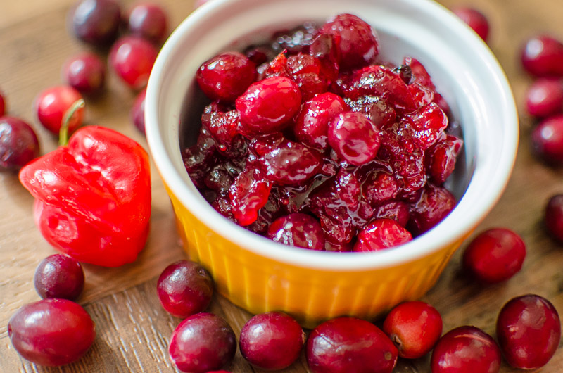 Habanero Cranberry Sauce Recipe - using locally harvested Oregon cranberries