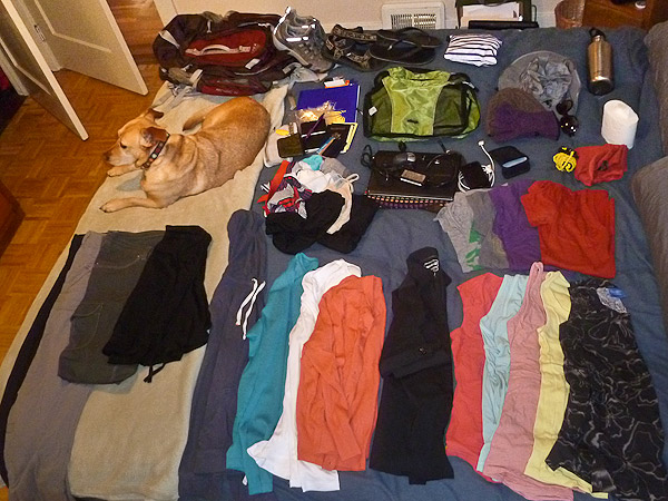 packing clothes for travel