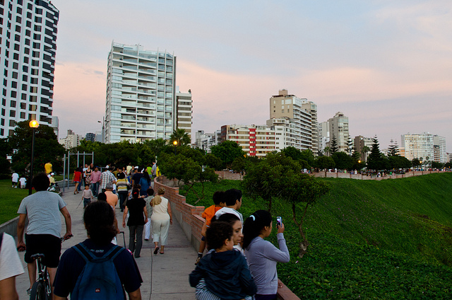 Sunset on the Malecon in Miraflores | Lima, Peru