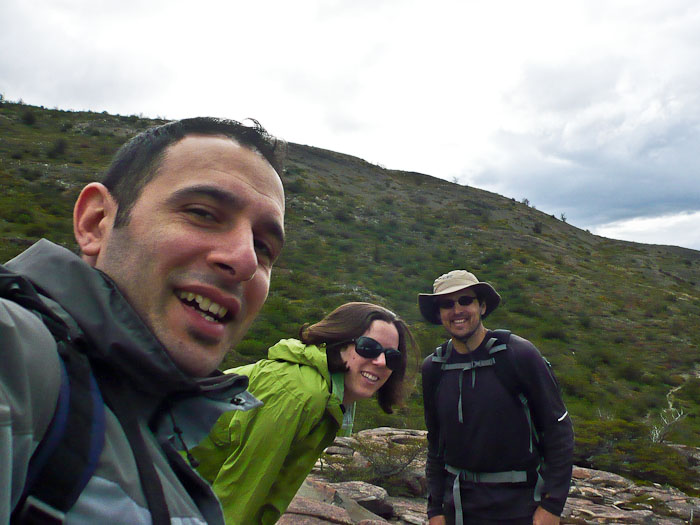 Javier and us in Torres del Paine