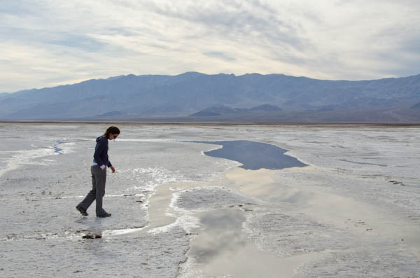 Walking on Salt Creek at Death Valley