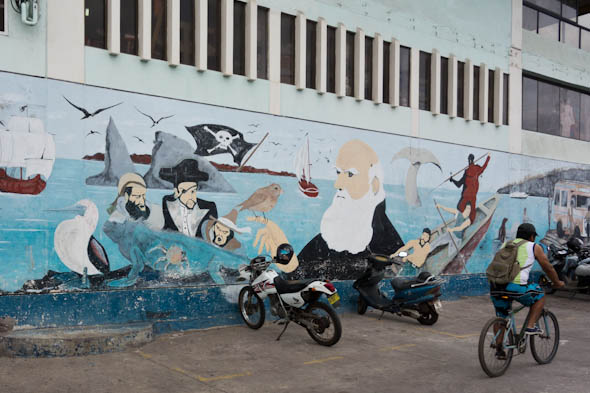 galapagos darwin mural