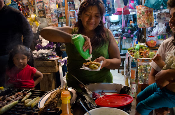 Street food in Ecuador