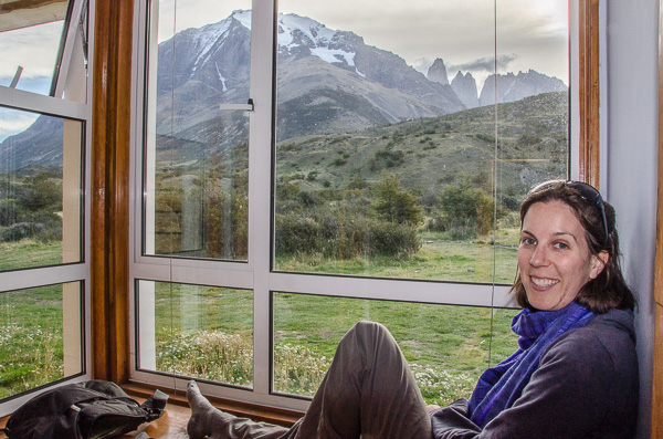 View from Refugio Las Torres in Parque Nacional Torres del Paine, Chile