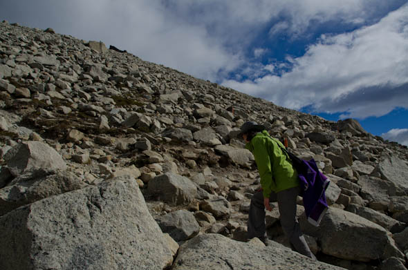 A steep ascent on the hike up to Las Torres | Hiking Parque Nacional Torres del Paine, Chile