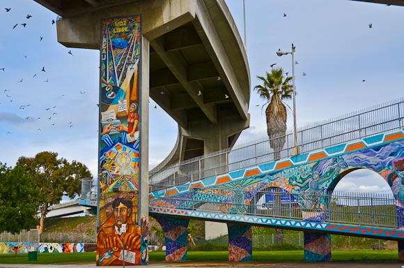 Visiting Chicano Park, San Diego