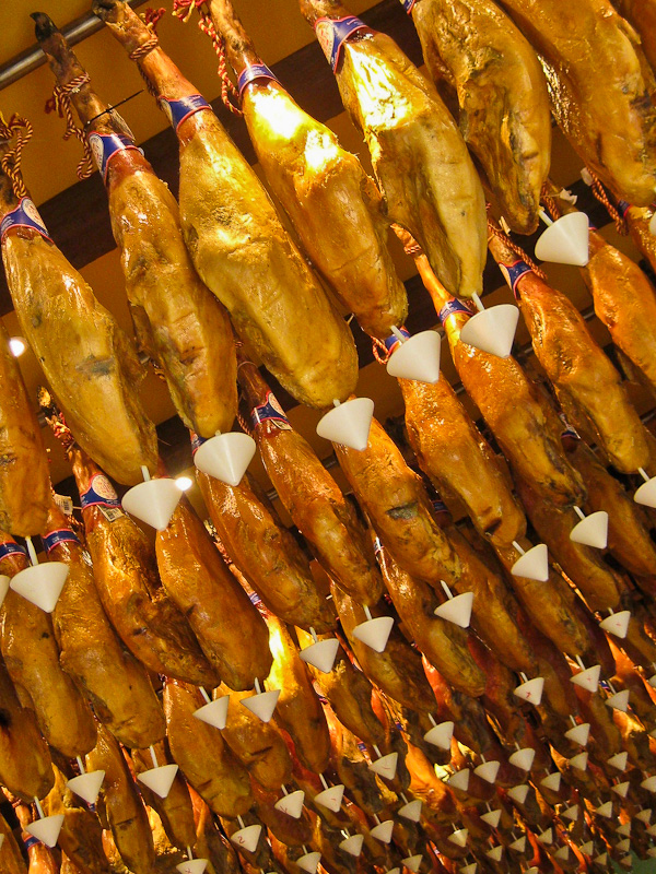 Jamon in Granada, Spain