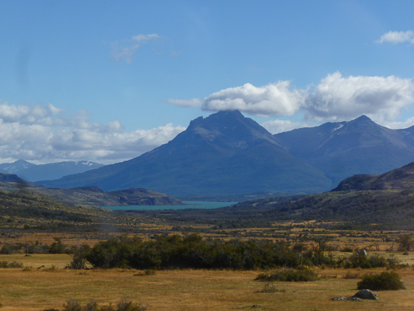 Views from the drive to Torres del Paine National Park, Magallanes, Chile