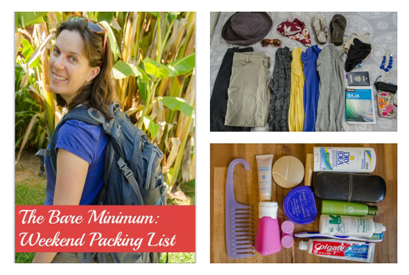 A Bare Minimum Weekend Packing List