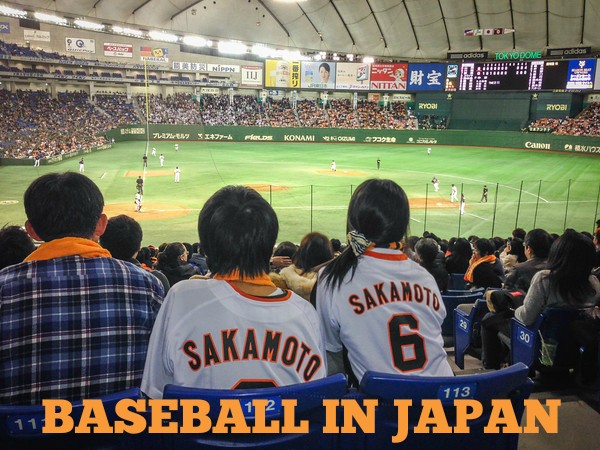 Supporter of Yomiuri Giants baseball team at Tokyo Dome stadium