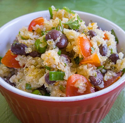 Black Bean & Tomato Quinoa Salad Recipe