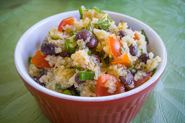 Black Bean & Tomato Quinoa Salad Recipe | Ever In Transit