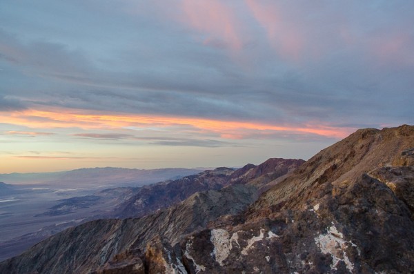 Exploring Death Valley National Park. Winter in California.