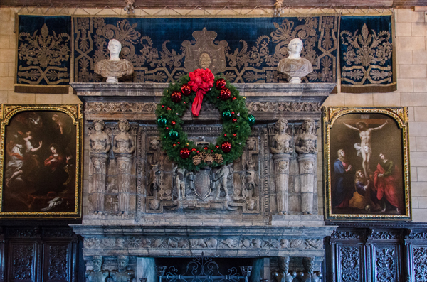 Holiday tours at Hearst Castle, Winter in California