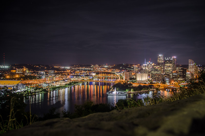 Pittsburgh at Night from near Duquesne Incline | Unique Things to do in Pittsburgh, PA