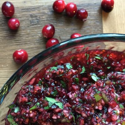 Spicy Cranberry Salsa Recipe